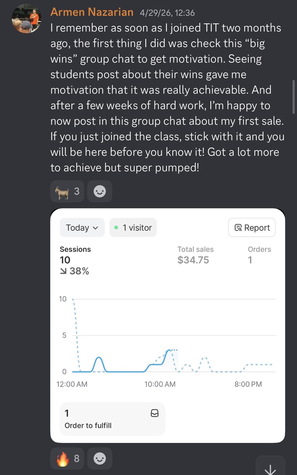 FIRST SALE